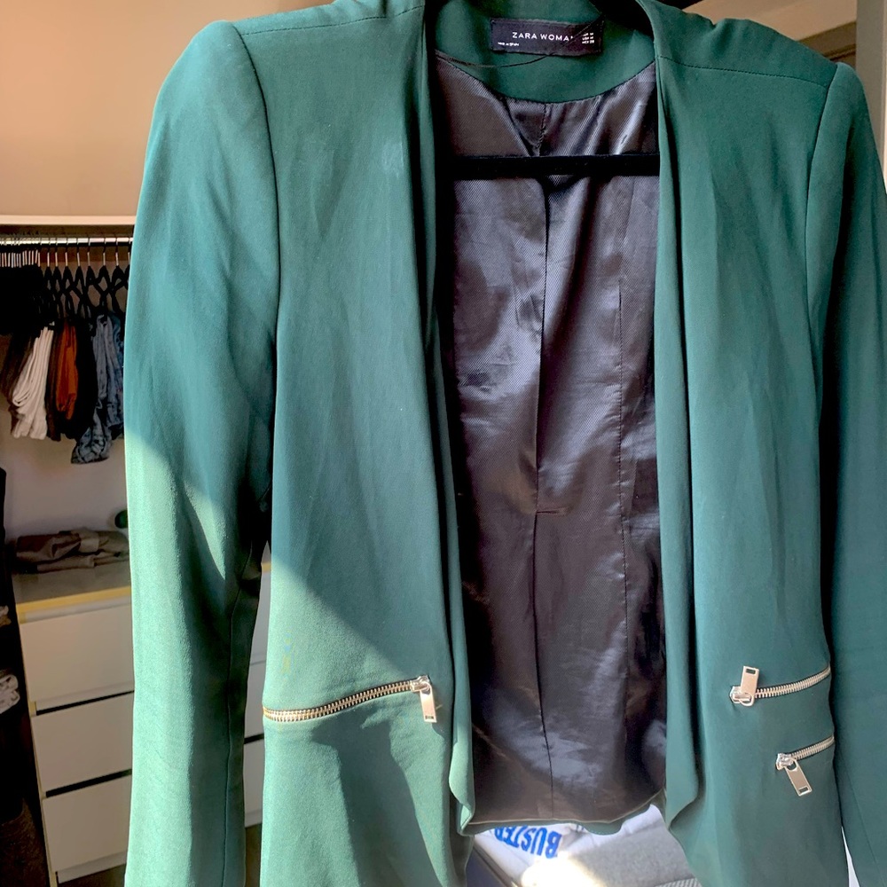 Green Blazer - Zara